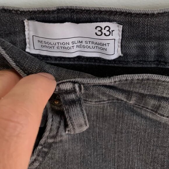 Gap Resolution Slim Straight jeans Black Stonewash 33 / 16 - Picture 5 of 8